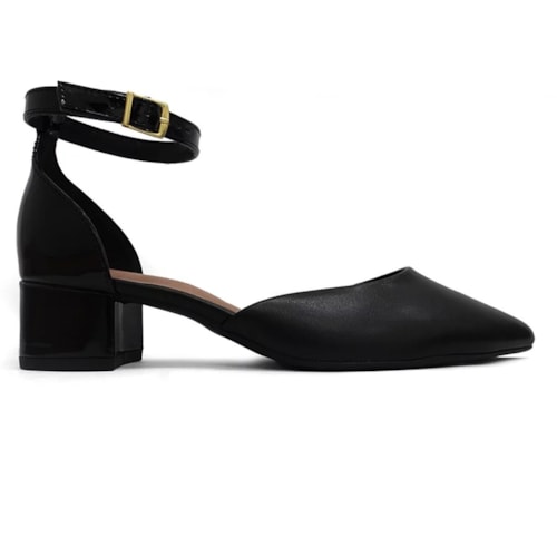 Detalhe - Sapato Beira Rio Scarpin Baixo 4182.204 Preto