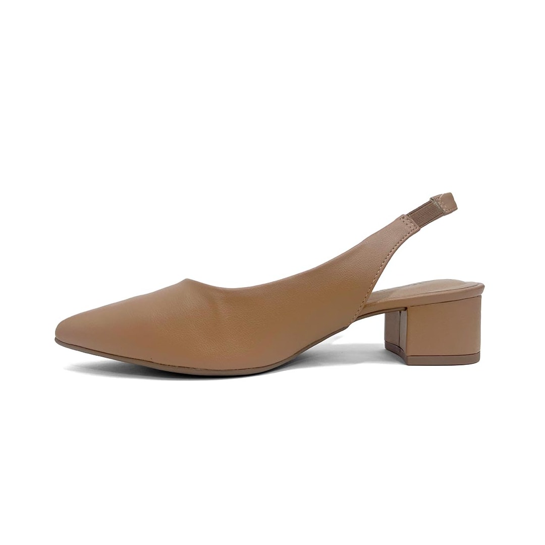 Sapato Beira Rio Slingback Scarpin 4182.220 Camel
