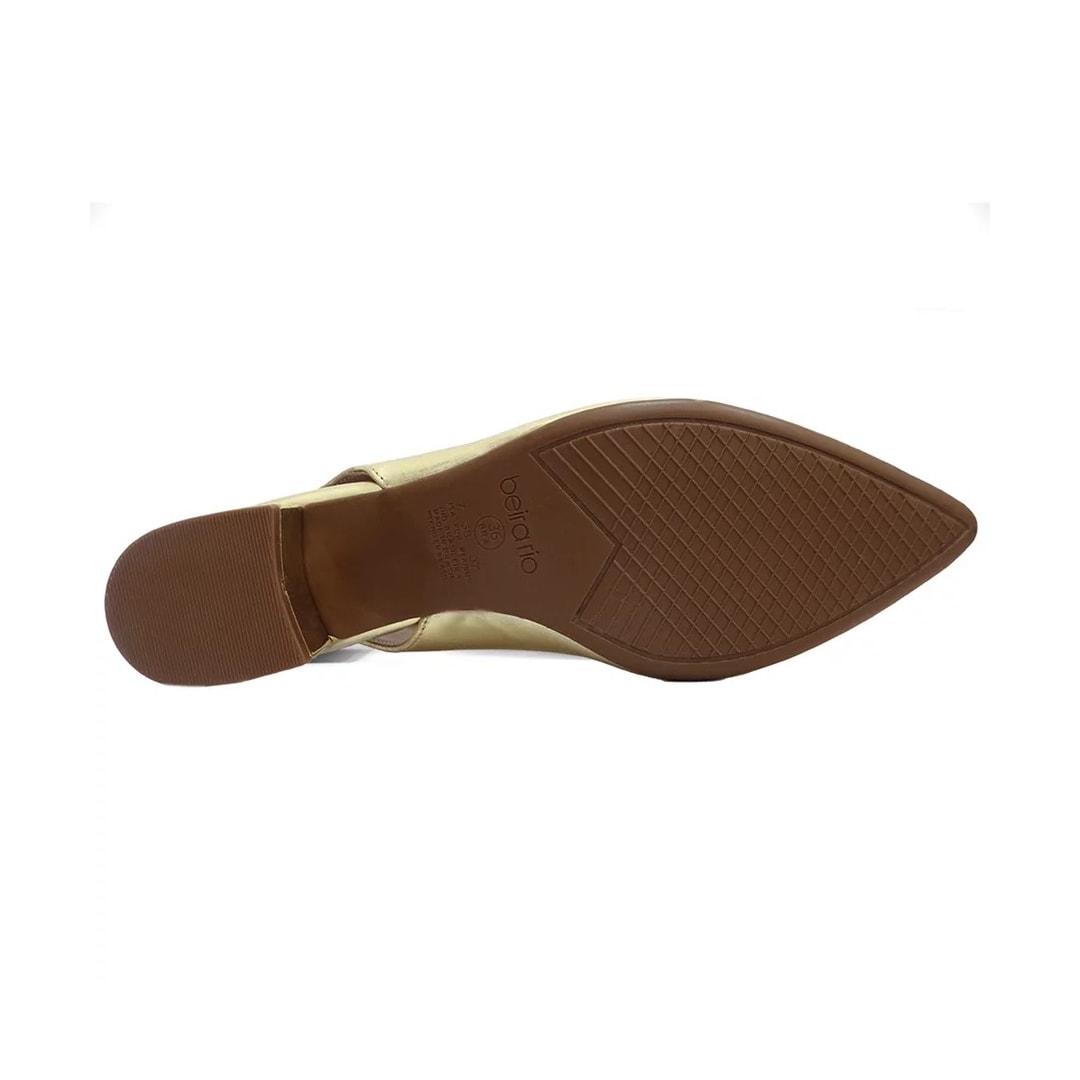 Sapato Beira Rio Slingback Scarpin 4182.220 Dourado Sapato Beira Rio Slingback Scarpin 4182.220 Dourado
