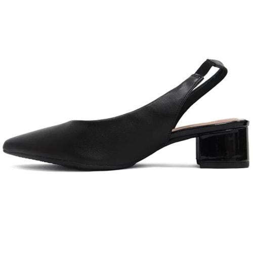Detalhe - Sapato Beira Rio Slingback Scarpin 4182.220 Preto