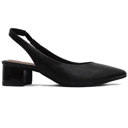 Detalhe - Sapato Beira Rio Slingback Scarpin 4182.220 Preto