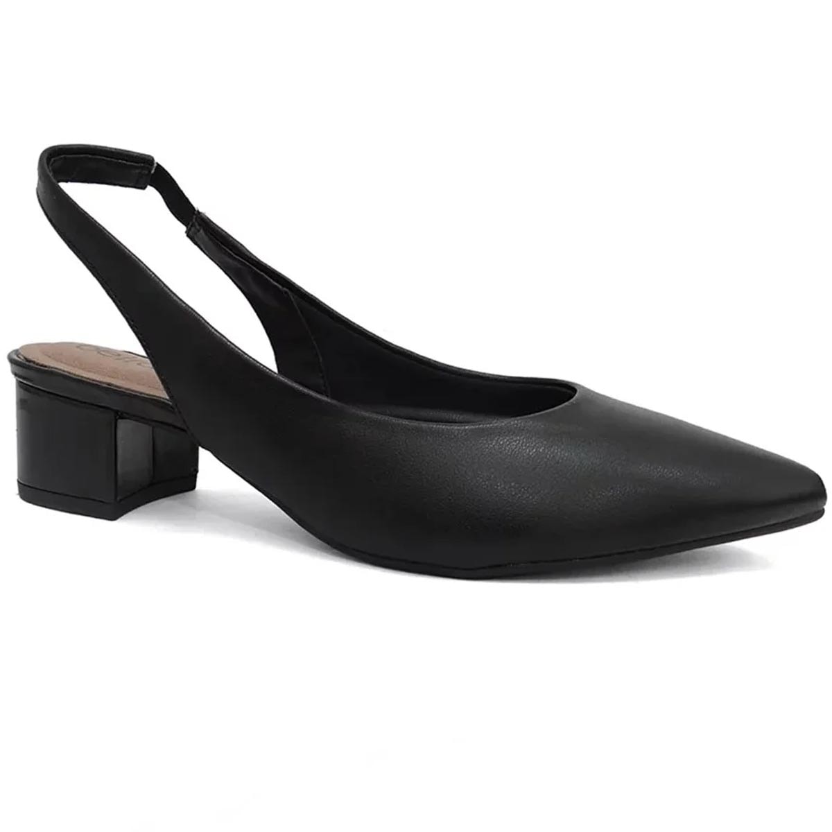 Sapato Beira Rio Slingback Scarpin 4182.220 Preto Sapato Beira Rio Slingback Scarpin 4182.220 Preto