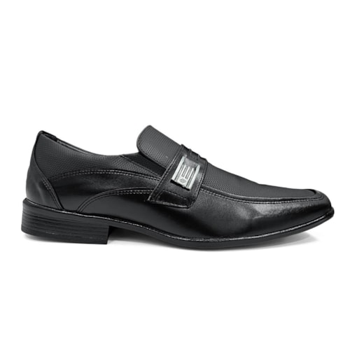 Detalhe - Sapato Bertelli Masculino Social 70.199 Preto