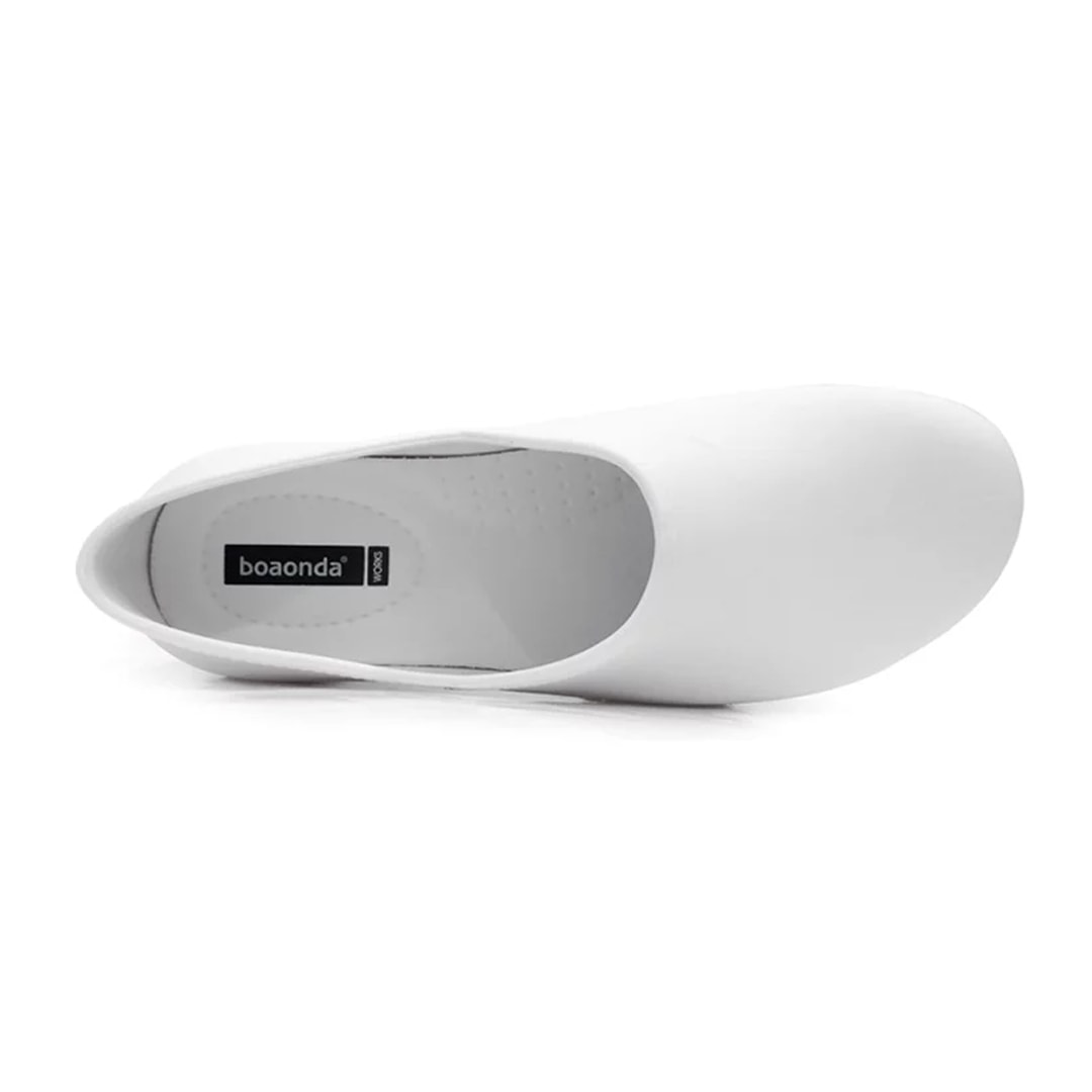 Sapato Boa Onda Babuche Feminino Susi 1441-900 Branco/Gelo