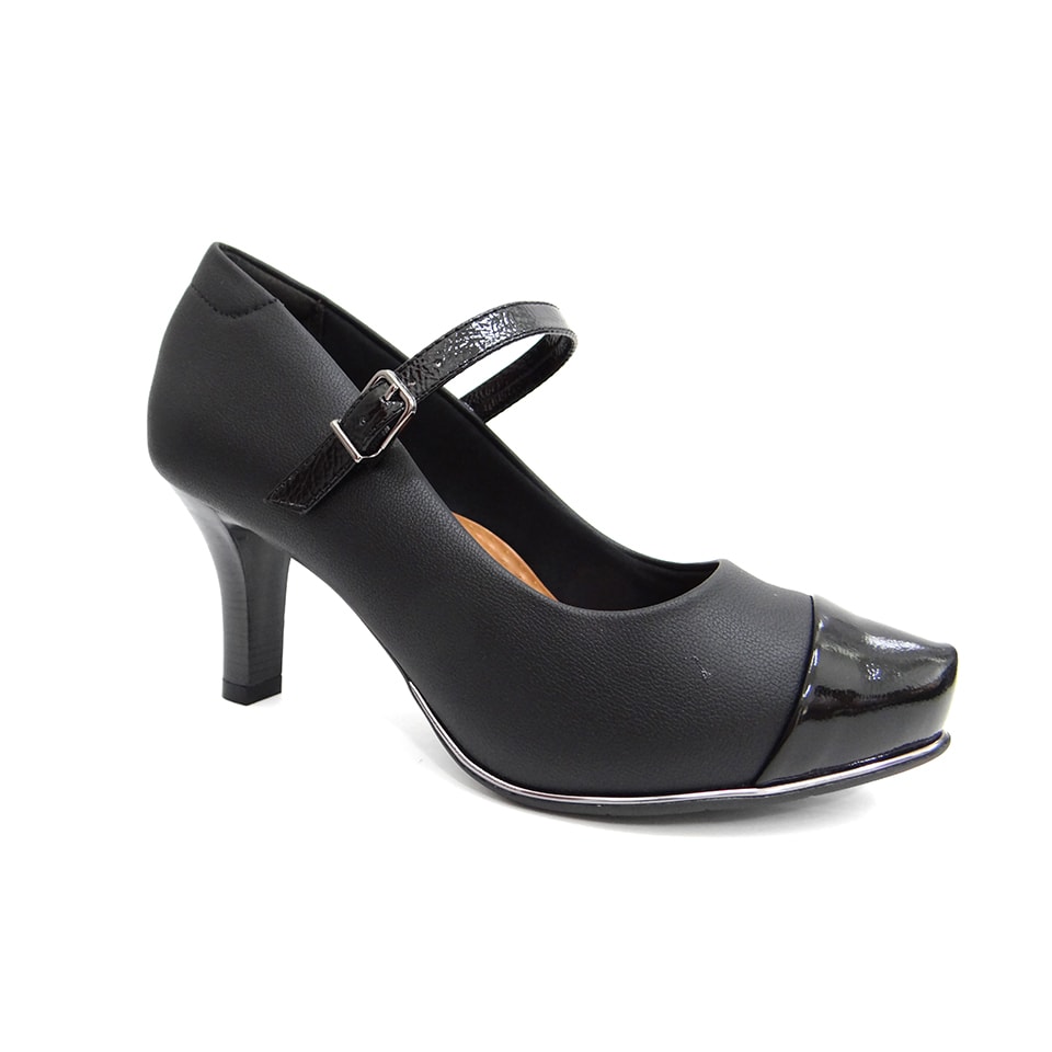 sapato boneca usaflex preto