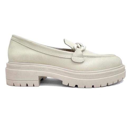 Detalhe - Sapato Bottero Couro Mocassim 342201 Gelo