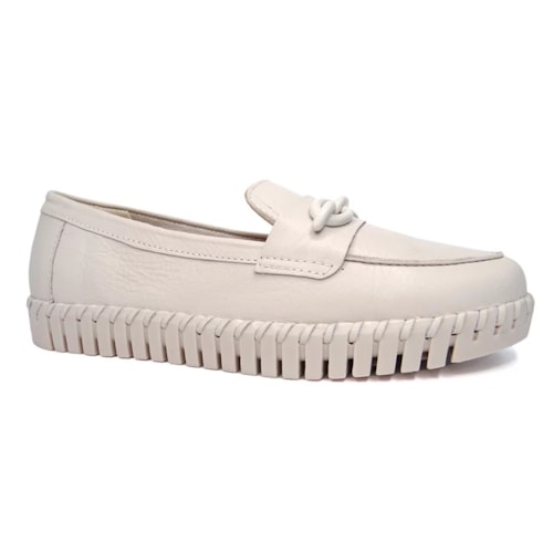 Sapato Bottero Mocassim Couro 35430 Off White