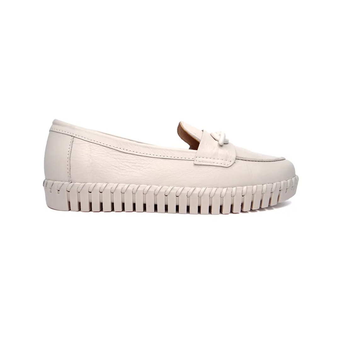 Sapato Bottero Mocassim Couro 35430 Off White