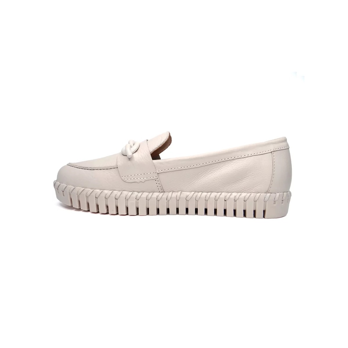 Sapato Bottero Mocassim Couro 35430 Off White Sapato Bottero Mocassim Couro 35430 Off White