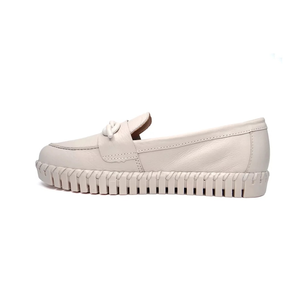 Sapato Bottero Mocassim Couro 35430 Off White