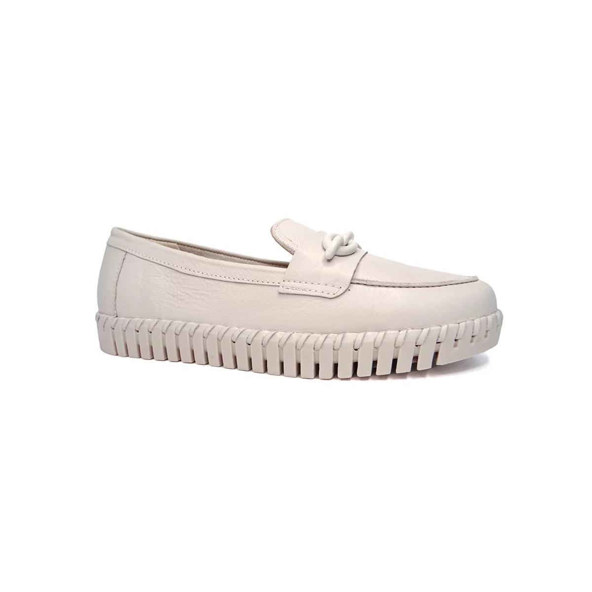 Sapato Bottero Mocassim Couro 35430 Off White Sapato Bottero Mocassim Couro 35430 Off White