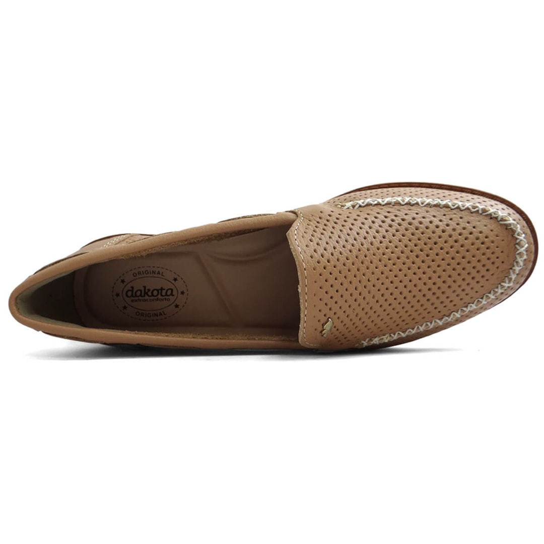 Sapato Dakota Mocassim De Couro G9051 Mousse Sapato Dakota Mocassim De Couro G9051 Mousse