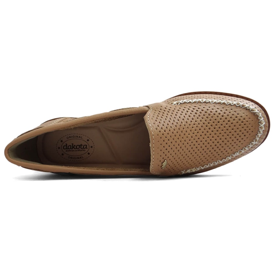 Sapato Dakota Mocassim De Couro G9051 Mousse Sapato Dakota Mocassim De Couro G9051 Mousse