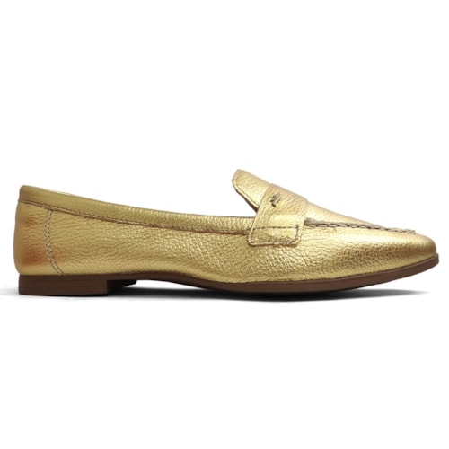 Sapato Dakota Mocassim Metalizado G6081 Ouro