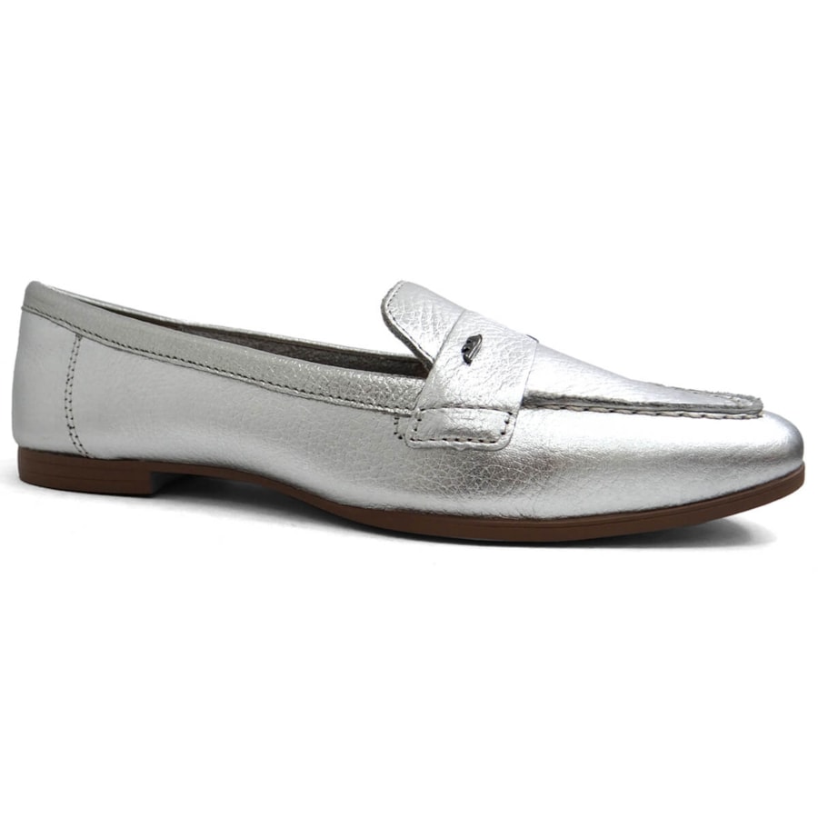 Sapato Dakota Mocassim Metalizado G6081 Prata Sapato Dakota Mocassim Metalizado G6081 Prata