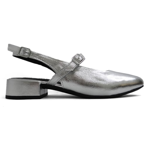 Sapato Dakota Slingback Boneca G9711 Prata