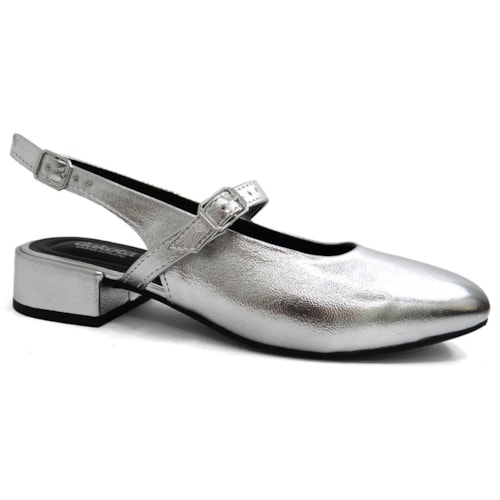 Sapato Dakota Slingback Boneca G9711 Prata