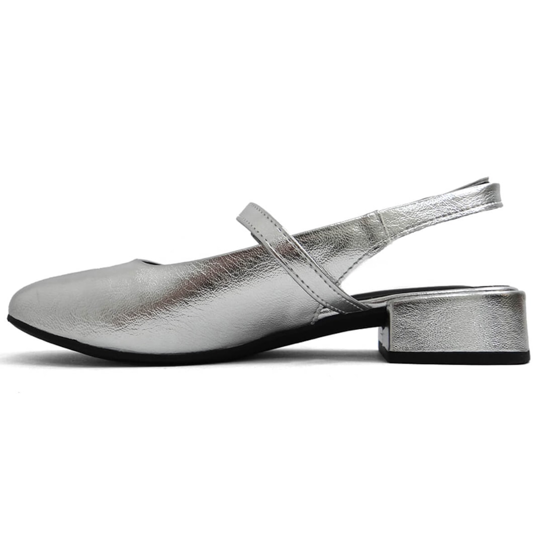 Sapato Dakota Slingback Boneca G9711 Prata