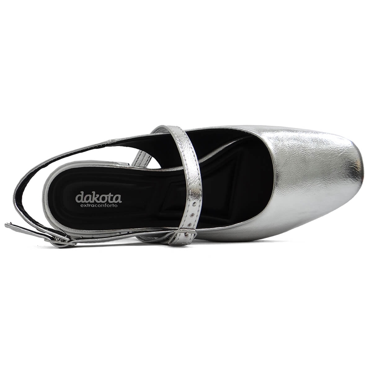 Sapato Dakota Slingback Boneca G9711 Prata Sapato Dakota Slingback Boneca G9711 Prata