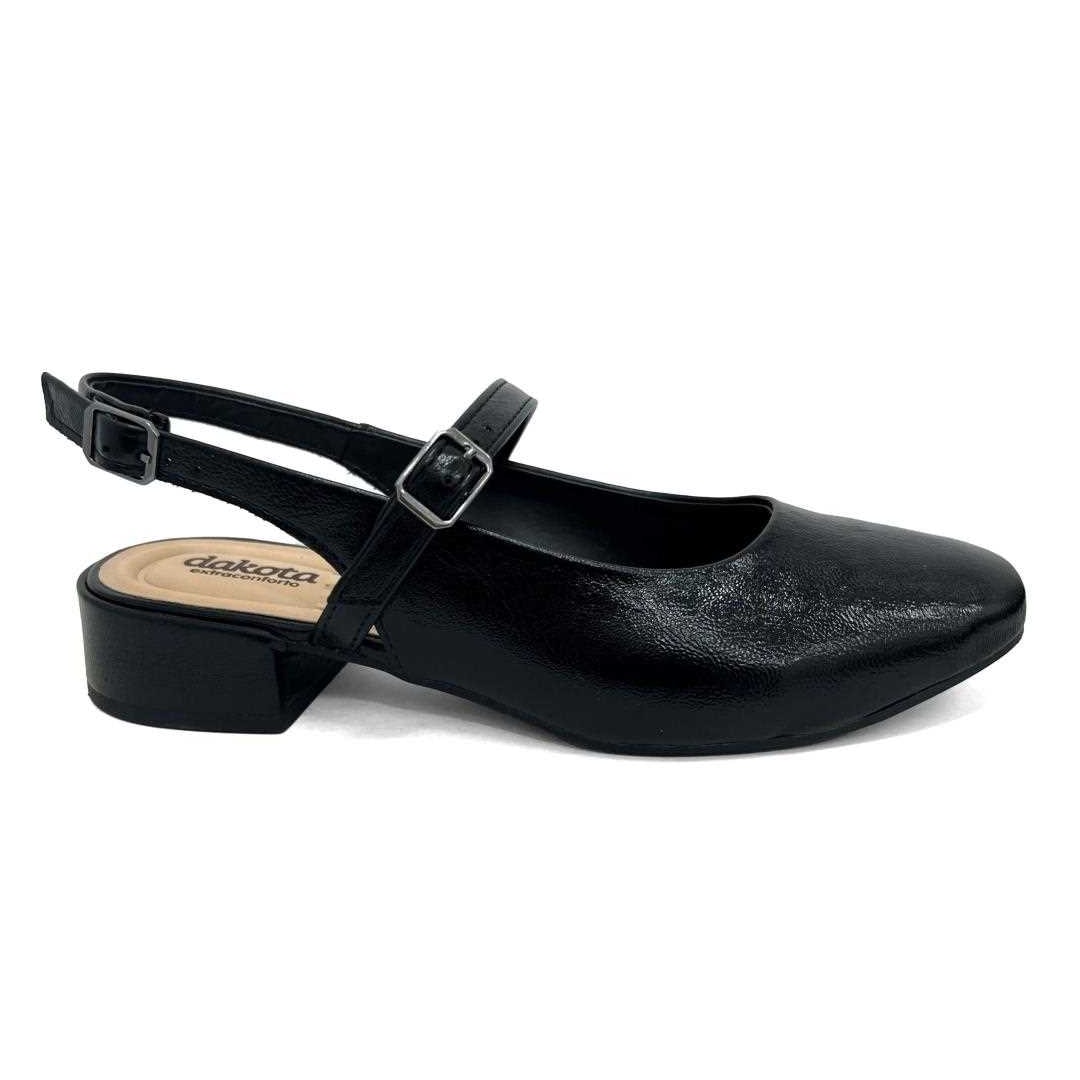 Sapato Dakota Slingback Boneca G9711 Preto Sapato Dakota Slingback Boneca G9711 Preto