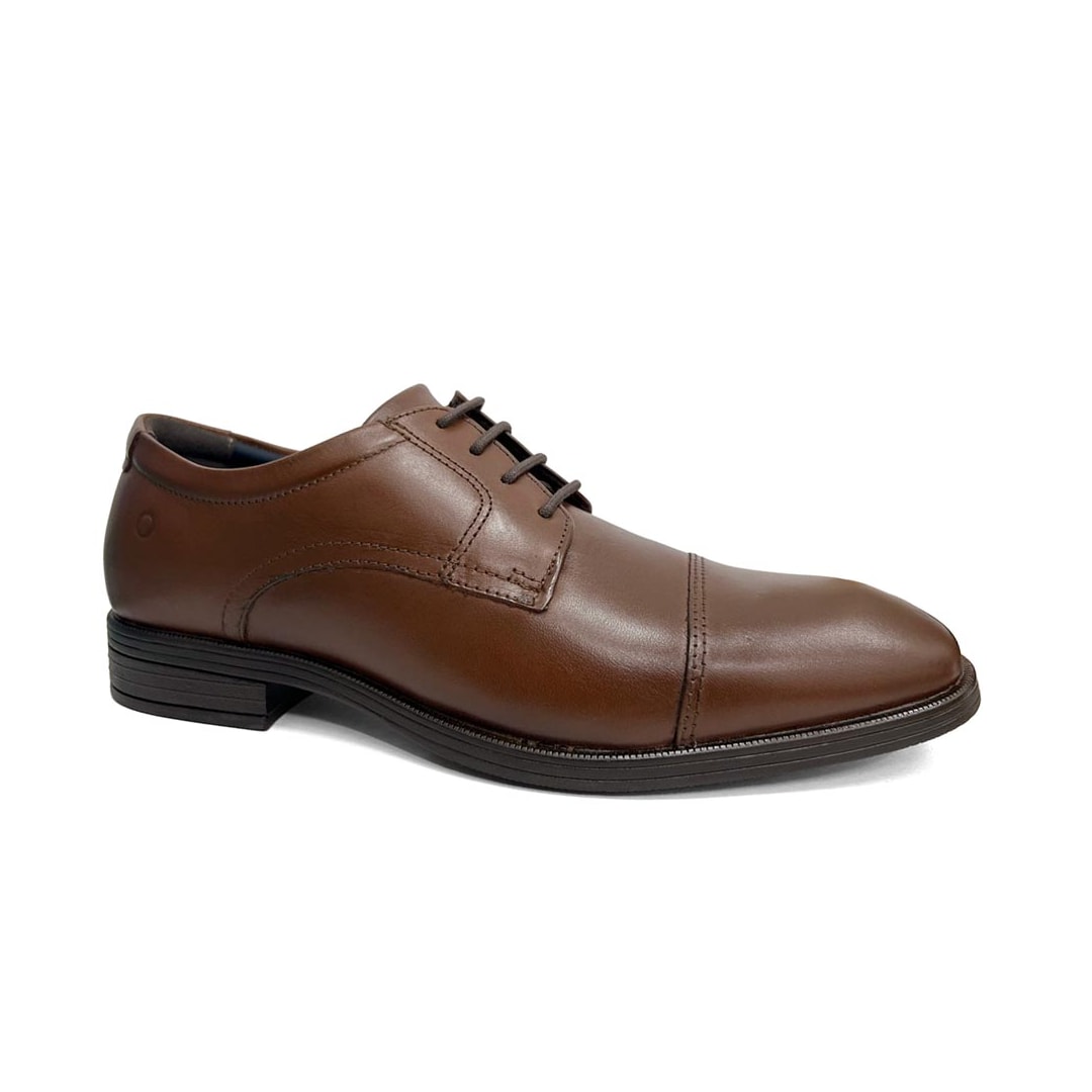 Sapato Democrata Masculino Em Couro 650102 Tan