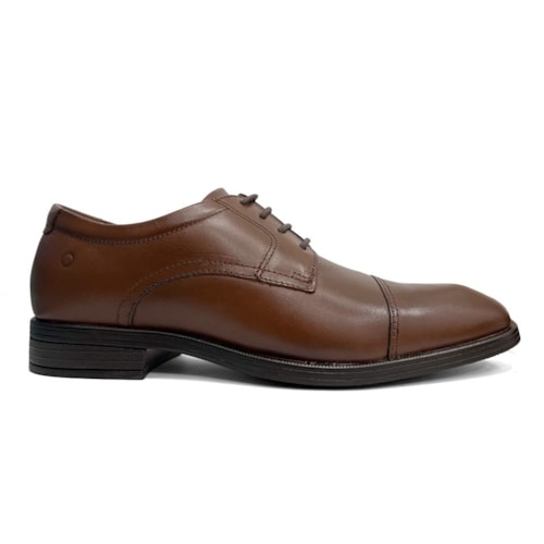 Detalhe - Sapato Democrata Masculino Em Couro 650102 Tan