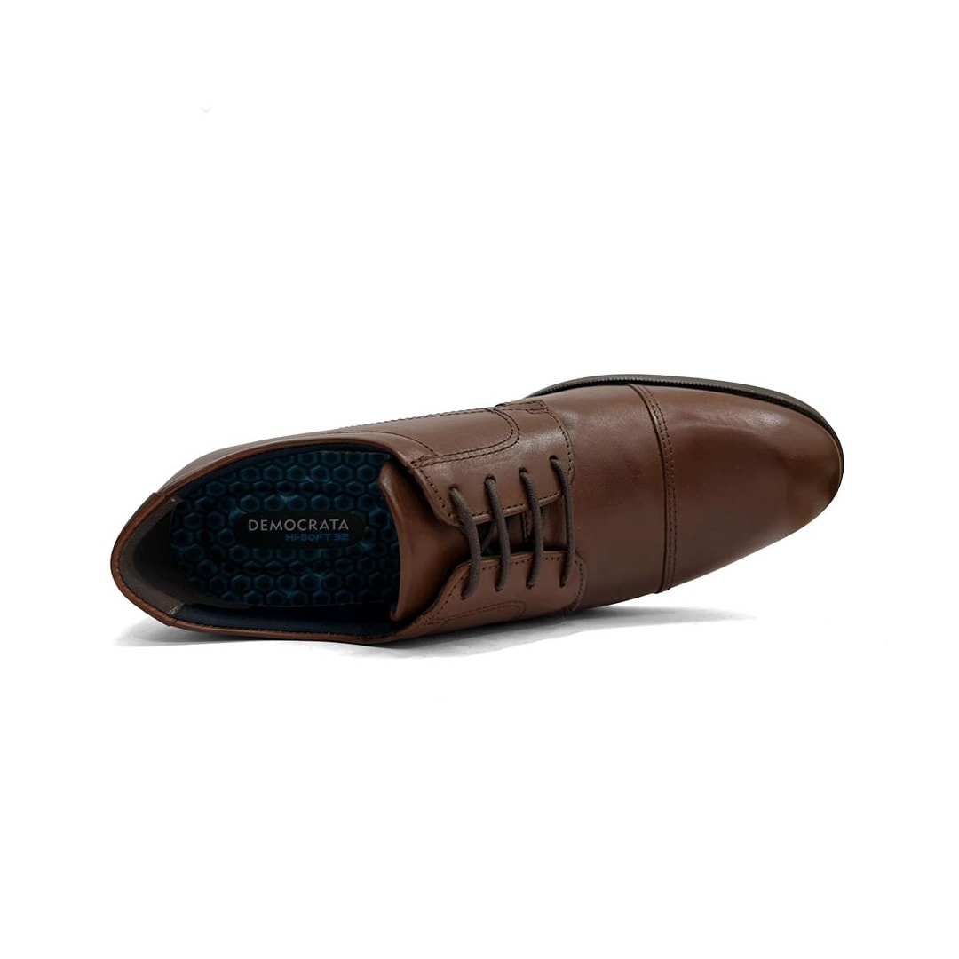 Sapato Democrata Masculino Em Couro 650102 Tan Sapato Democrata Masculino Em Couro 650102 Tan