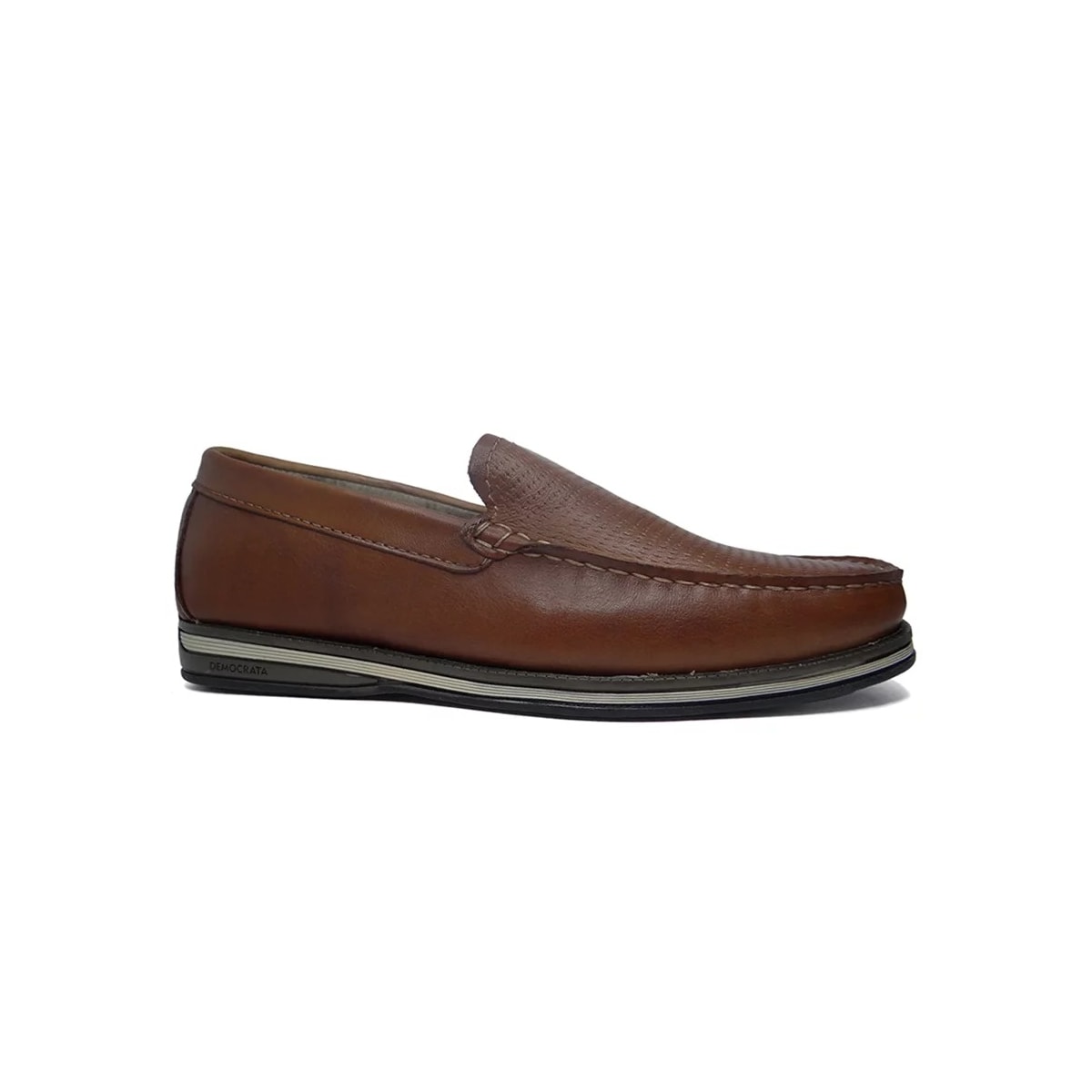 Sapato Democrata Mocassim de Couro 135201 Conhaque Sapato Democrata Mocassim de Couro 135201 Conhaque
