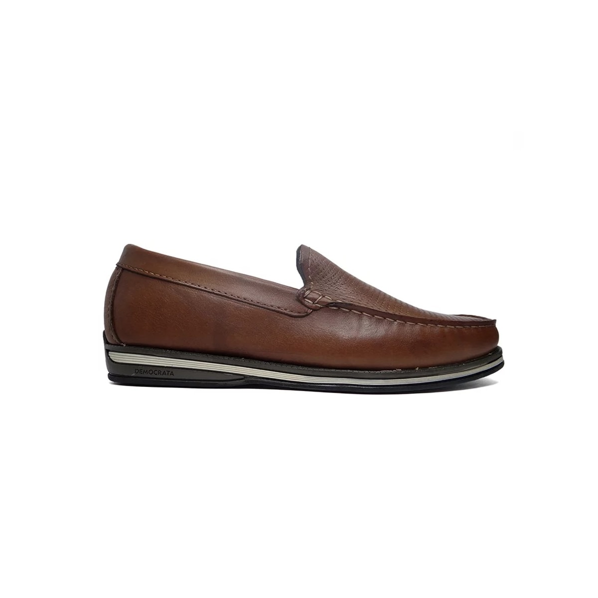 Sapato Democrata Mocassim de Couro 135201 Conhaque Sapato Democrata Mocassim de Couro 135201 Conhaque