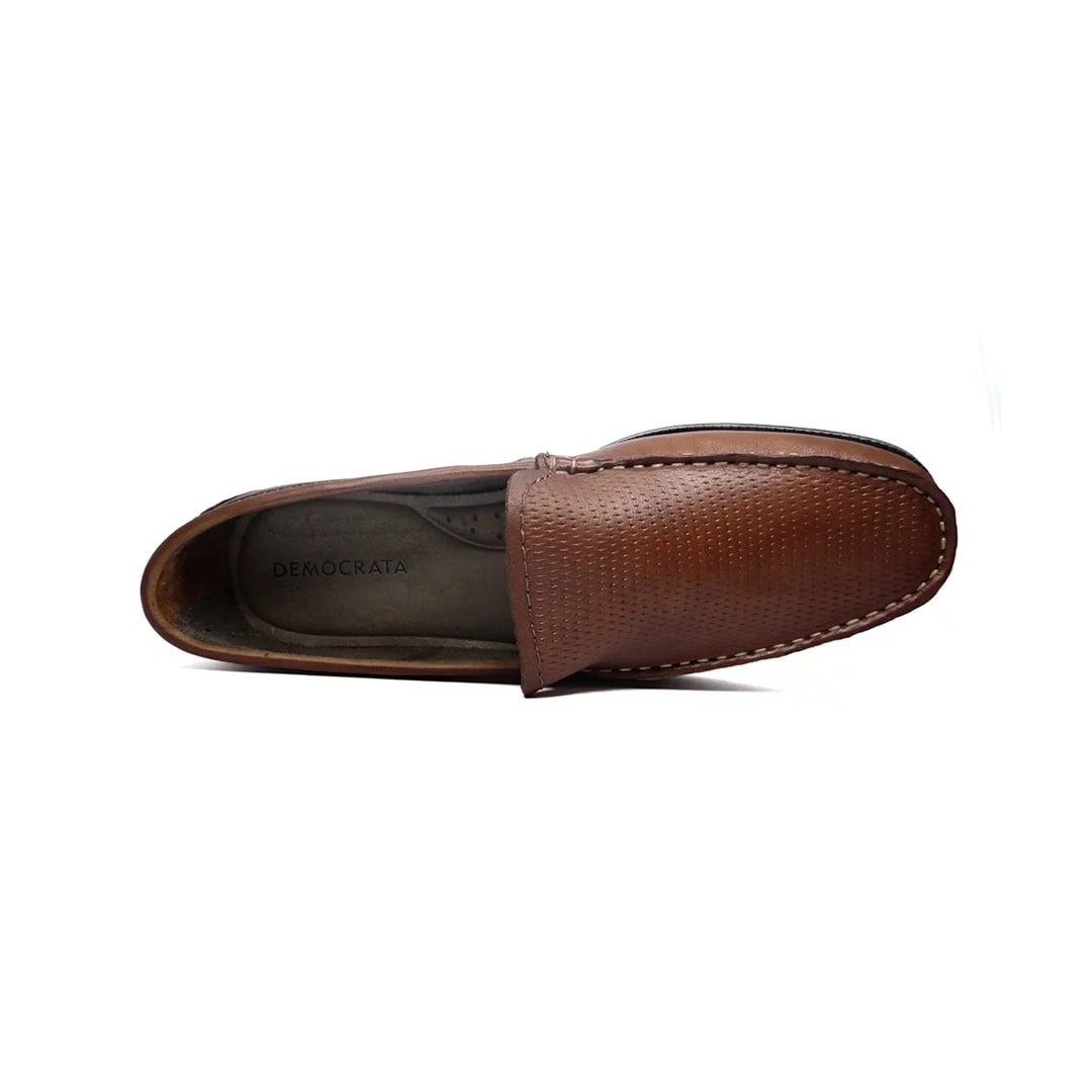Sapato Democrata Mocassim de Couro 135201 Conhaque Sapato Democrata Mocassim de Couro 135201 Conhaque