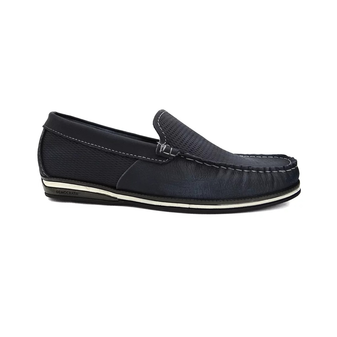 Sapato Democrata Mocassim de Couro 135201 Navy Sapato Democrata Mocassim de Couro 135201 Navy
