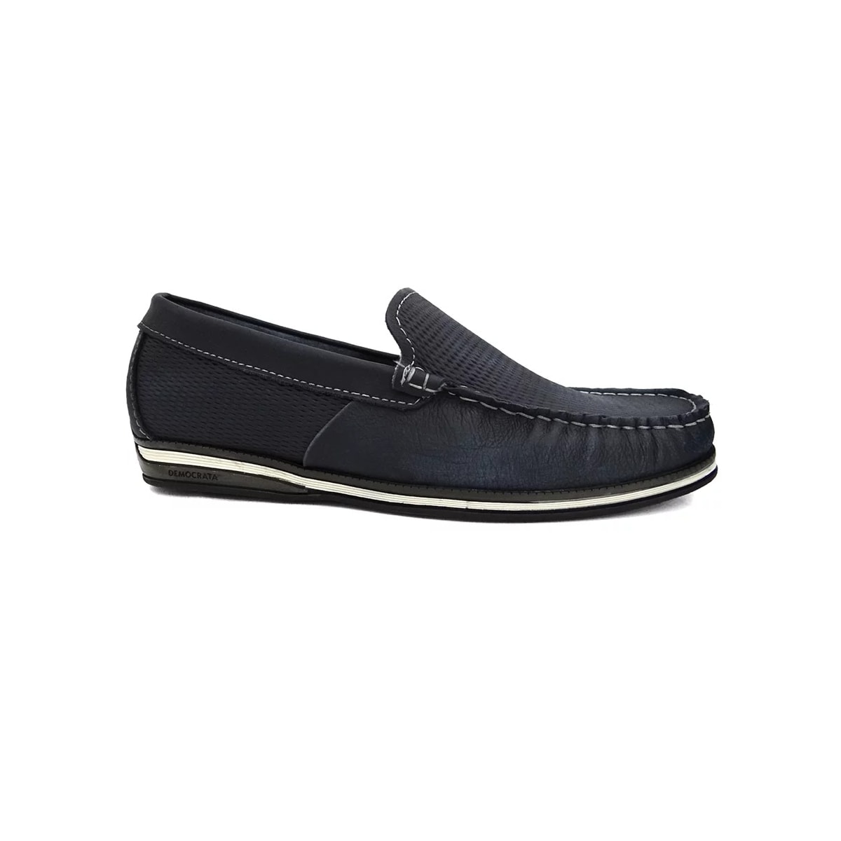 Sapato Democrata Mocassim de Couro 135201 Navy Sapato Democrata Mocassim de Couro 135201 Navy