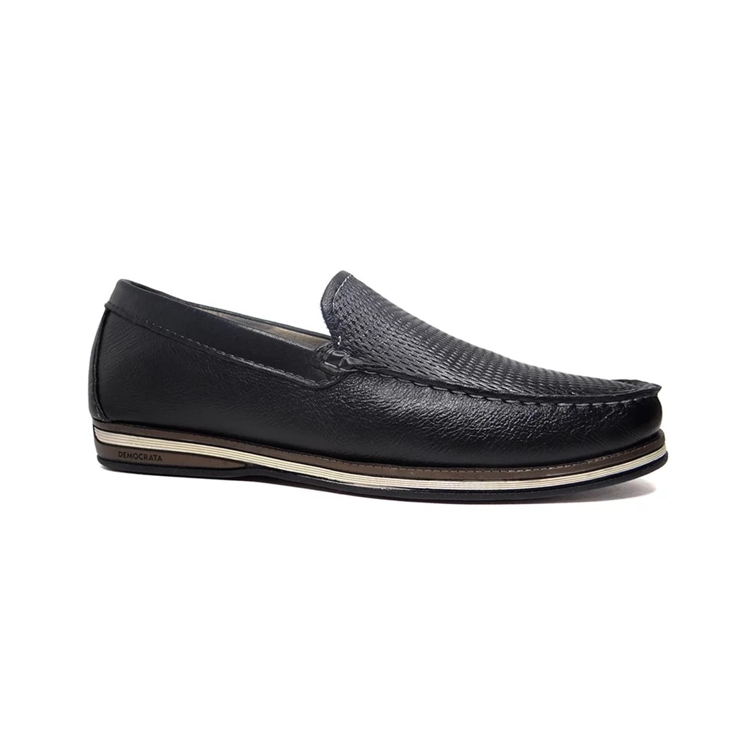 Sapato Democrata Mocassim de Couro 135201 Preto Sapato Democrata Mocassim de Couro 135201 Preto