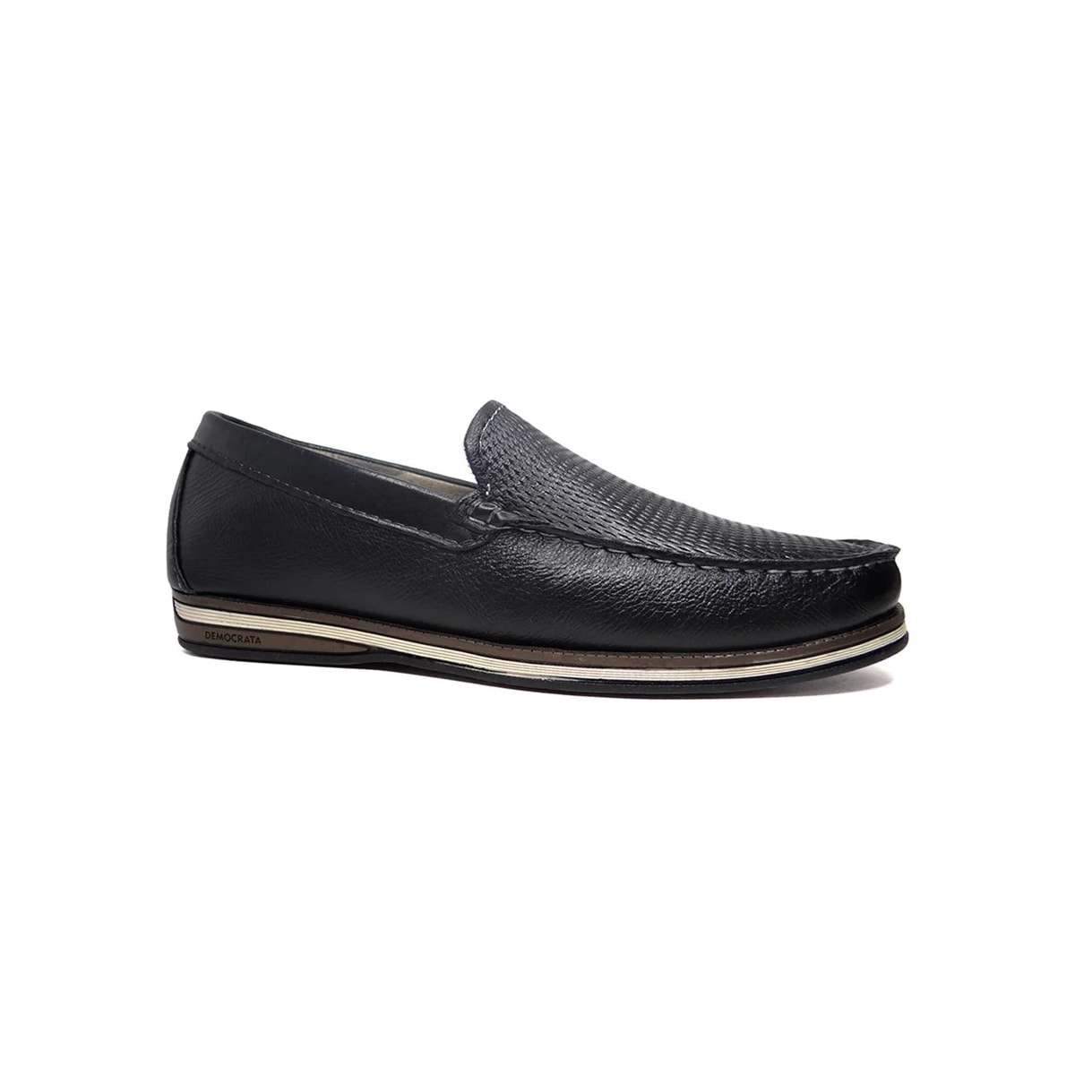 Sapato Democrata Mocassim de Couro 135201 Preto Sapato Democrata Mocassim de Couro 135201 Preto