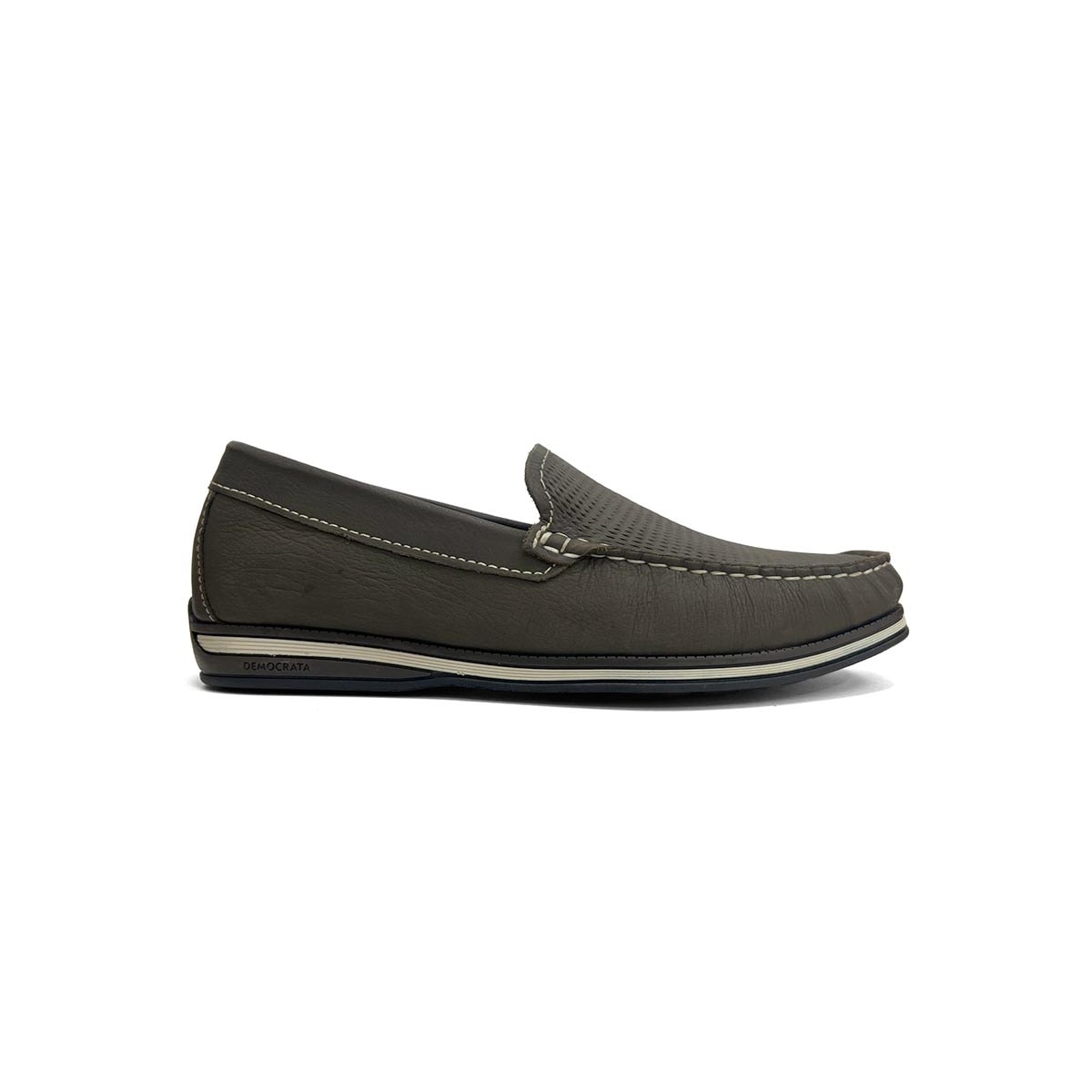 Sapato Democrata Mocassim de Couro 135201 Smoke Sapato Democrata Mocassim de Couro 135201 Smoke