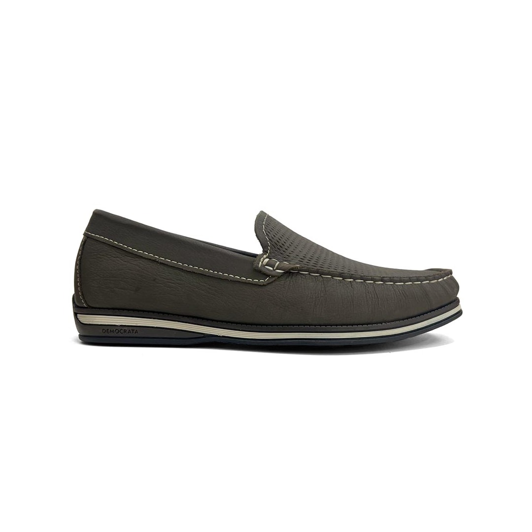 Sapato Democrata Mocassim de Couro 135201 Smoke Sapato Democrata Mocassim de Couro 135201 Smoke