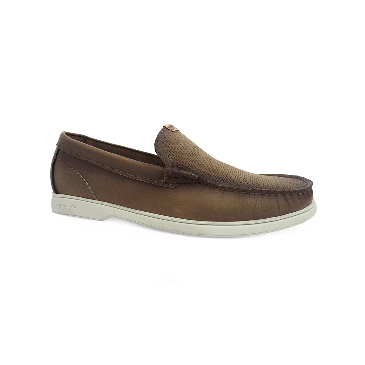 Sapato Democrata Mocassim de Couro 226201 Bege Sapato Democrata Mocassim de Couro 226201 Bege