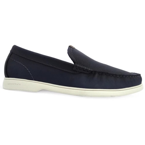 Sapato Democrata Mocassim de Couro 226201 Navy