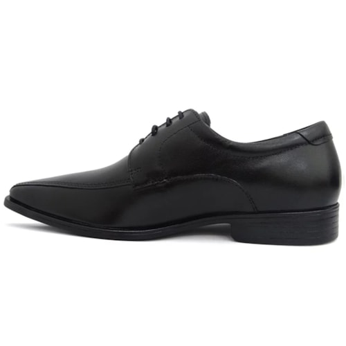 Detalhe - Sapato Democrata Social de Couro 244101 Preto