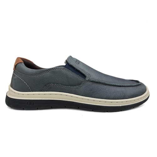 Detalhe - Sapato Democrata Social De Couro 245201 Navy