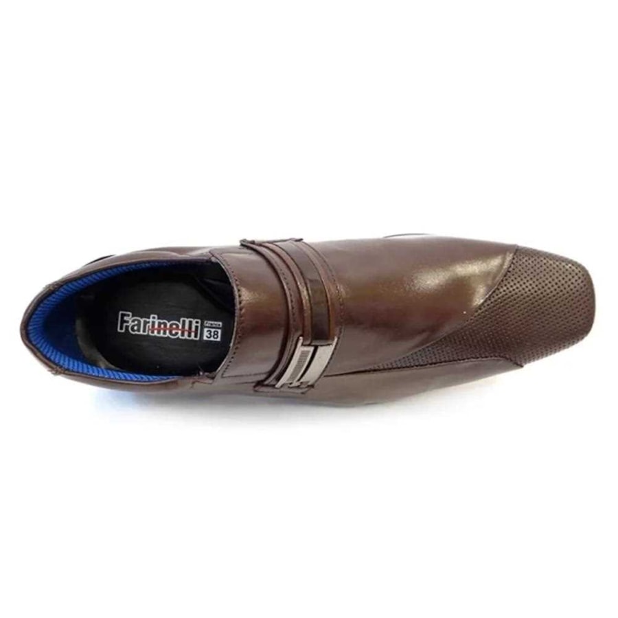 Sapato Farinelli de Couro 33100 Cafe