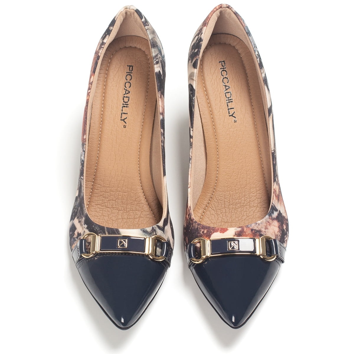 SAPATO FEMININO CONFORTO 745072 PICCADILLY L300 - AZUL NAVY - Linha Conforto