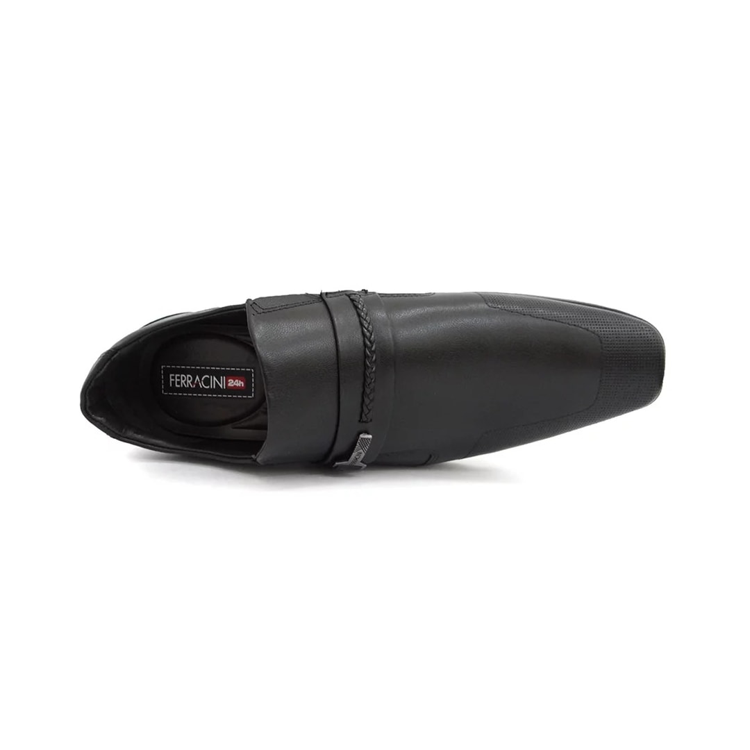 Sapato Ferracini Couro 3839-608 Preto