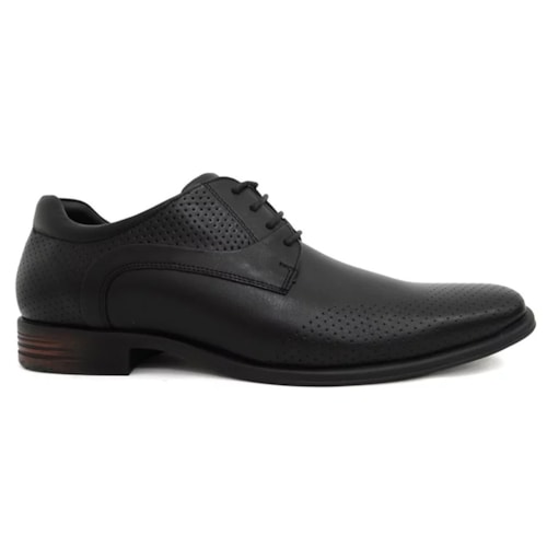 Detalhe - Sapato Ferracini Couro 5056-549 Preto