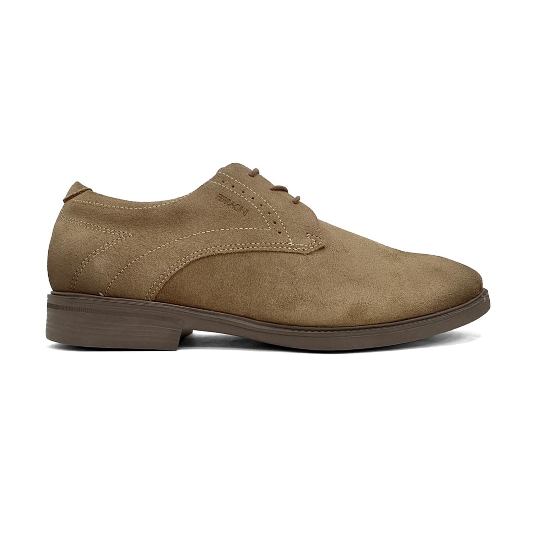 Sapato Ferracini Couro Camurça Bali 6016-709 Castanho
