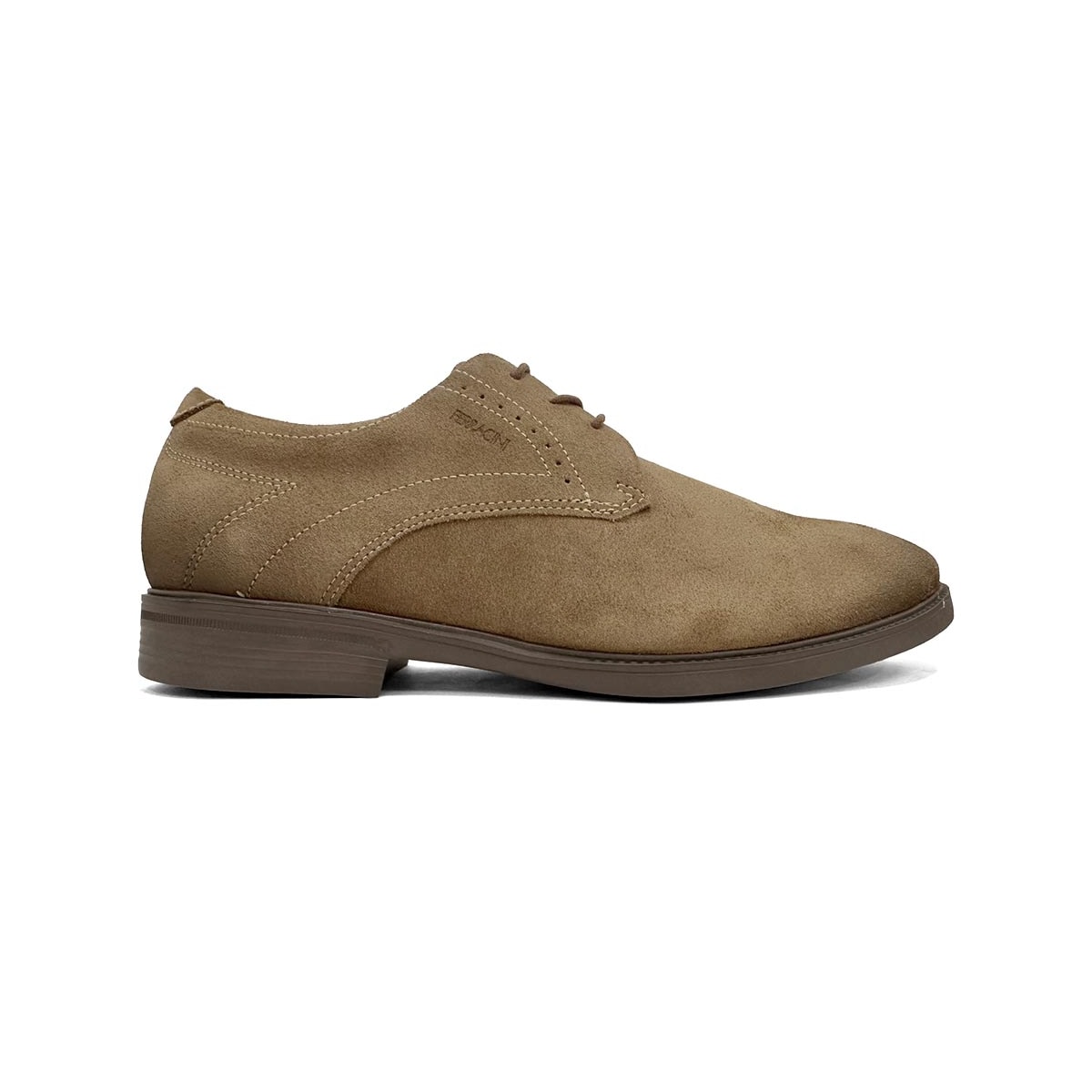 Sapato Ferracini Couro Camurça Bali 6016-709 Castanho