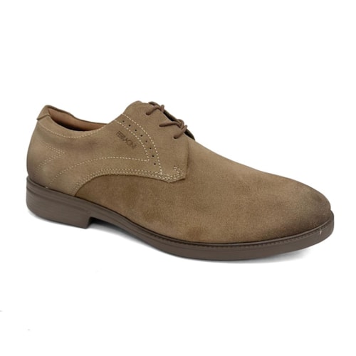 Sapato Ferracini Couro Camurça Bali 6016-709 Castanho