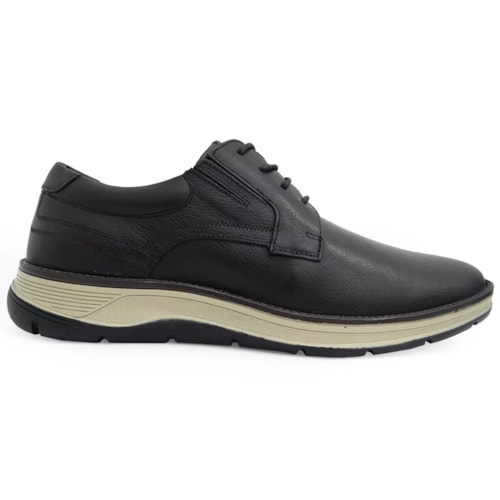 Detalhe - Sapato Ferracini Masculino Couro 5540-559 Preto