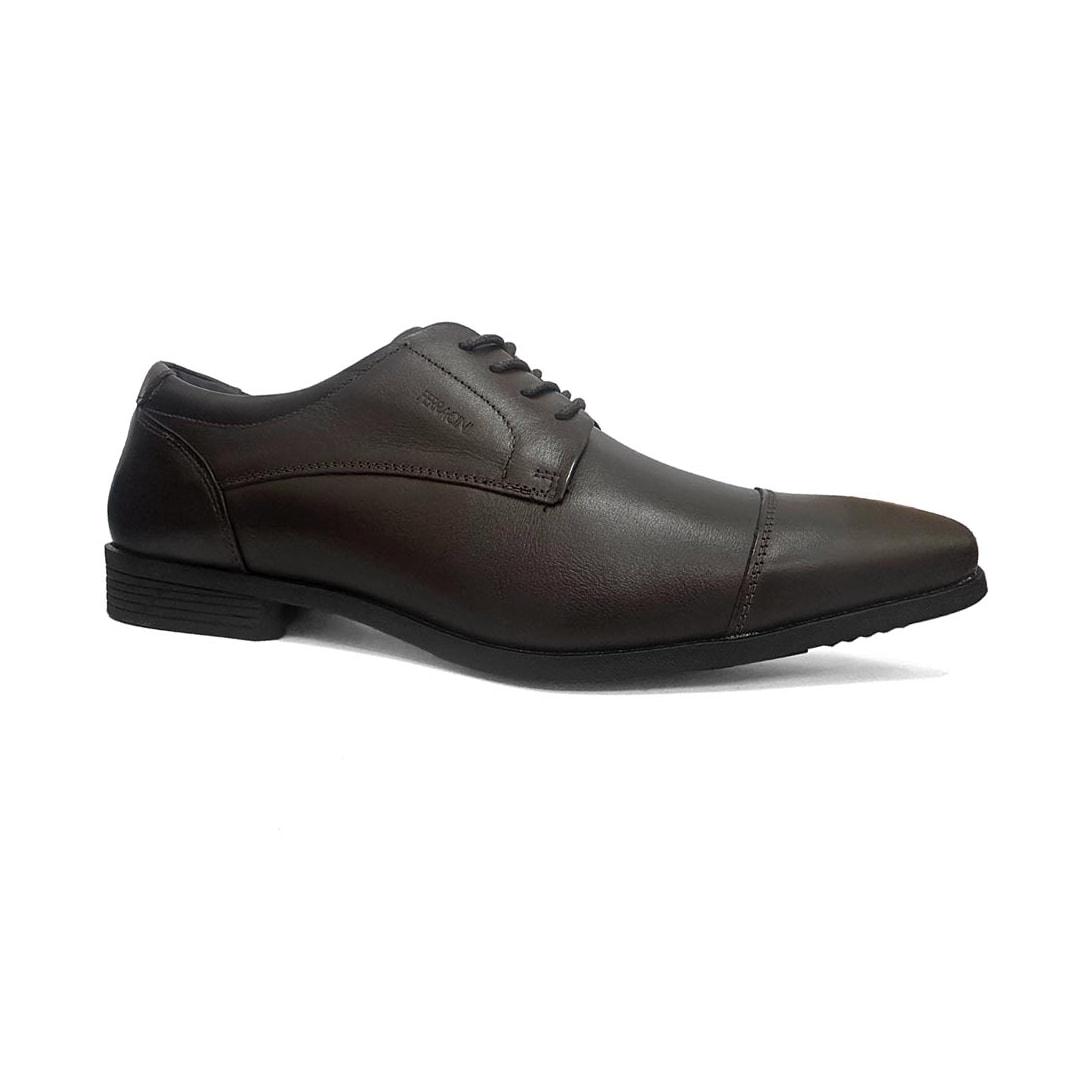 Sapato Ferracini Masculino Couro London 4460-281 Mogno