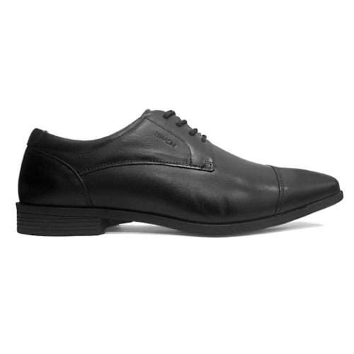 Detalhe - Sapato Ferracini Masculino Couro London 4460-281 Preto